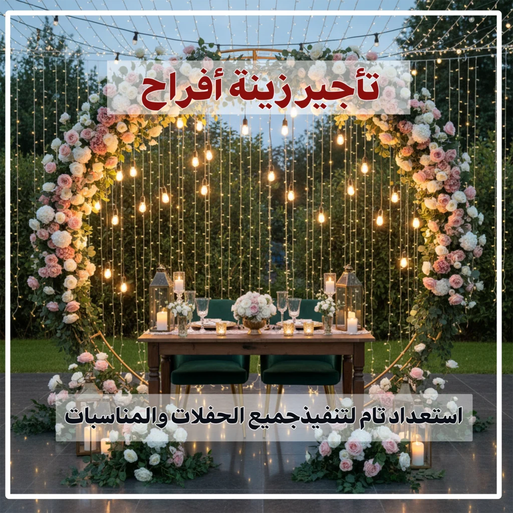 تاجير زينة افراح